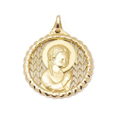 Pendentif Pendentif médaille en or jaune 18 carats 58 Facettes D359886JC
