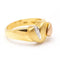 Bague 55 Bague Cœur - Bague en or jaune, rose et blanc 18 kt et diamants 58 Facettes D359898JC