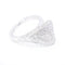Bague 54.5 Bague pavée de diamants en or blanc 18 carats 58 Facettes D359899JC