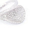 Bague 54.5 Bague pavée de diamants en or blanc 18 carats 58 Facettes D359899JC