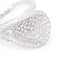 Bague 54.5 Bague pavée de diamants en or blanc 18 carats 58 Facettes D359899JC