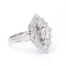 Bague 57 Bague en or blanc 18 carats sertie de diamants 58 Facettes D359902JC