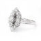 Bague 57 Bague en or blanc 18 carats sertie de diamants 58 Facettes D359902JC
