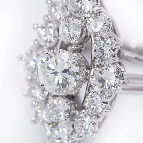 Bague 57 Bague en or blanc 18 carats sertie de diamants 58 Facettes D359902JC