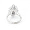 Bague 57 Bague en or blanc 18 carats sertie de diamants 58 Facettes D359902JC