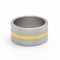 Bague 54 Niessing Fusion - Bague en or jaune 24 carats et acier 58 Facettes D359990JC