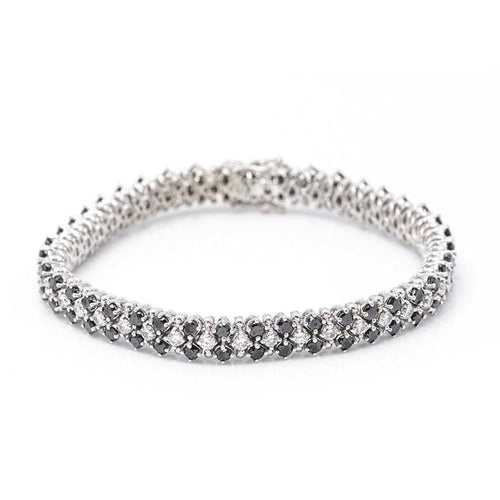 Bracelet Bracelet rivière - Bracelet en or blanc 18 ct et diamants 58 Facettes D359943LF