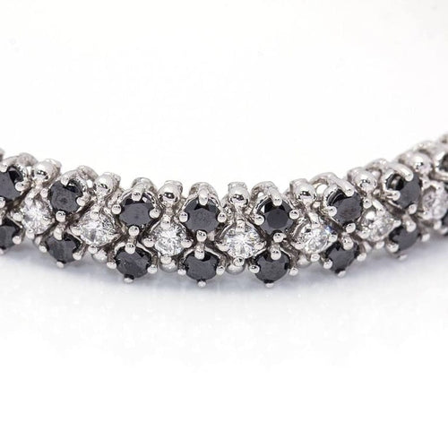 Bracelet Bracelet rivière - Bracelet en or blanc 18 ct et diamants 58 Facettes D359943LF