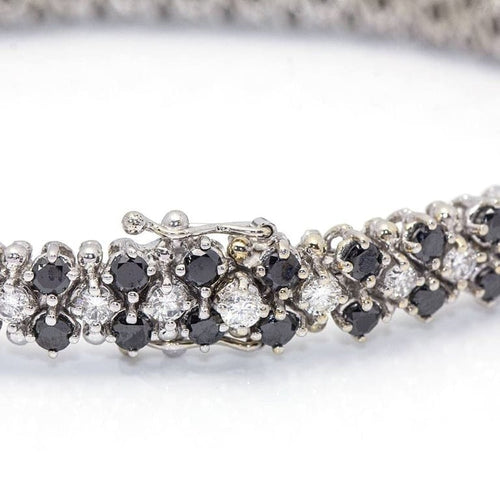 Bracelet Bracelet rivière - Bracelet en or blanc 18 ct et diamants 58 Facettes D359943LF