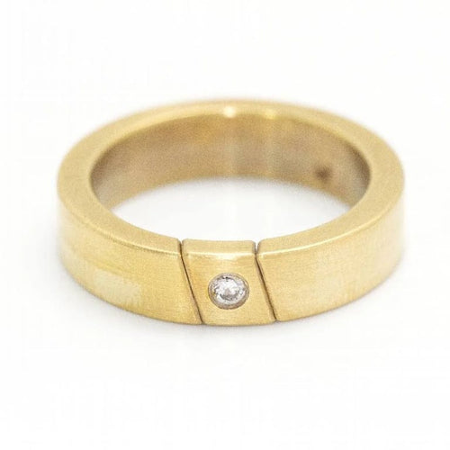 Bague 54.5 Niessing Reverse - Bague en or jaune 18 carats et diamant 58 Facettes D359998JC