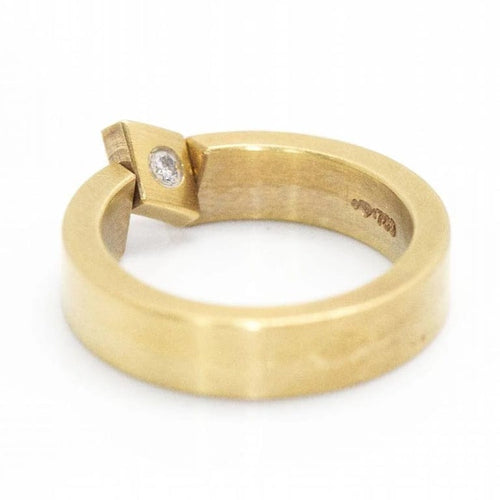 Bague 54.5 Niessing Reverse - Bague en or jaune 18 carats et diamant 58 Facettes D359998JC
