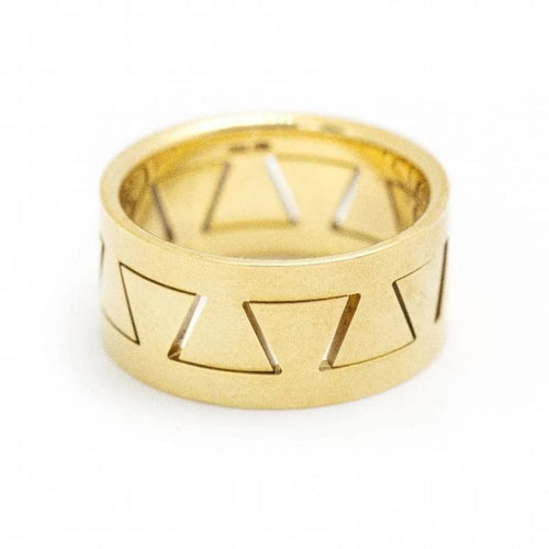 Bague 53 Niessing Meandro - Bague unisexe en or jaune 18 kt 58 Facettes D359983JC