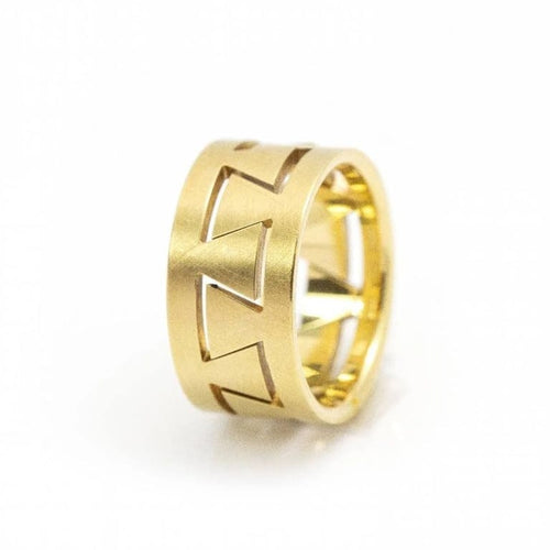 Bague 53 Niessing Meandro - Bague unisexe en or jaune 18 kt 58 Facettes D359983JC