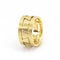 Bague 53 Niessing Meandro - Bague unisexe en or jaune 18 kt 58 Facettes D359983JC