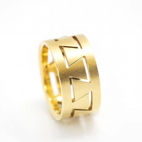 Bague 53 Niessing Meandro - Bague unisexe en or jaune 18 kt 58 Facettes D359983JC