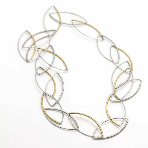 Collier Carl Dau - Collier en or jaune 18 kt et acier 58 Facettes D359994JC