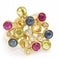 Bague 56.5 Color Bubbles - Bague en or jaune 18 carats et diamants 58 Facettes D360262JE