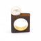 Bague 55 IRON - Bague en or jaune 18 ct avec perle baroque 58 Facettes D360263JE