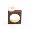 Bague 55 IRON - Bague en or jaune 18 ct avec perle baroque 58 Facettes D360263JE
