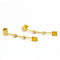 Boucles d'oreilles PAPARADSHA - Boucles d'oreilles en or jaune 18 carats, diamants et saphirs 58 Facettes D360284JE
