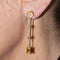 Boucles d'oreilles PAPARADSHA - Boucles d'oreilles en or jaune 18 carats, diamants et saphirs 58 Facettes D360284JE