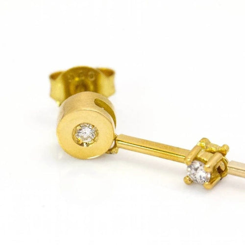 Boucles d'oreilles PAPARADSHA - Boucles d'oreilles en or jaune 18 carats, diamants et saphirs 58 Facettes D360284JE