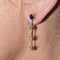 Boucles d'oreilles Ceylan - Boucles d'oreilles en or jaune 18 ct, diamants et saphirs 58 Facettes D360286JE