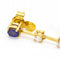 Boucles d'oreilles Ceylan - Boucles d'oreilles en or jaune 18 ct, diamants et saphirs 58 Facettes D360286JE