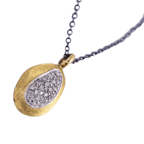 Collier Marco Bicego - Collier en or blanc, or jaune 18 carats, argent et diamants 58 Facettes D360366CS