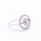 Bague 54 Salvini - Bague spirale en or blanc 18 carats et diamants 58 Facettes D360367CS