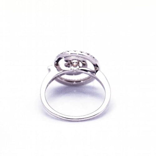 Bague 54 Salvini - Bague spirale en or blanc 18 carats et diamants 58 Facettes D360367CS