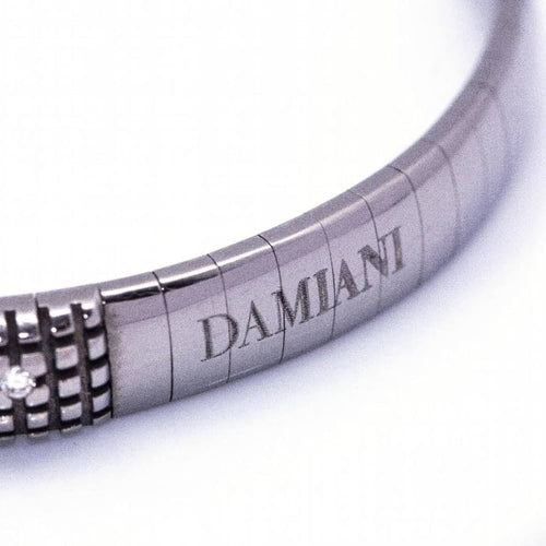 Bracelet Damiani - Bracelet en or blanc rhodié noir 18 kt et diamants 58 Facettes D360374CS