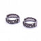 Boucles d'oreilles Damiani - Boucles d'oreilles en or blanc rhodié noir et diamants 58 Facettes D360375CS