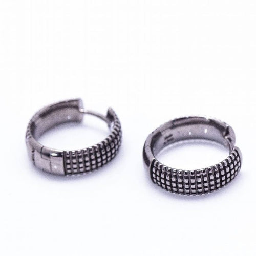 Boucles d'oreilles Damiani - Boucles d'oreilles en or blanc rhodié noir et diamants 58 Facettes D360375CS