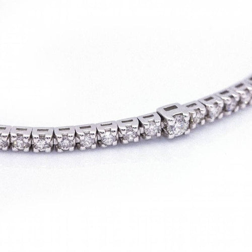 Bracelet Damiani - Bracelet rivière en or blanc 18 kt et diamants 58 Facettes D360377CS