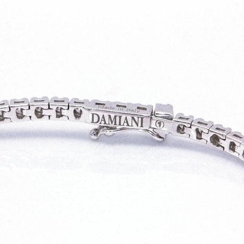 Bracelet Damiani - Bracelet rivière en or blanc 18 kt et diamants 58 Facettes D360377CS