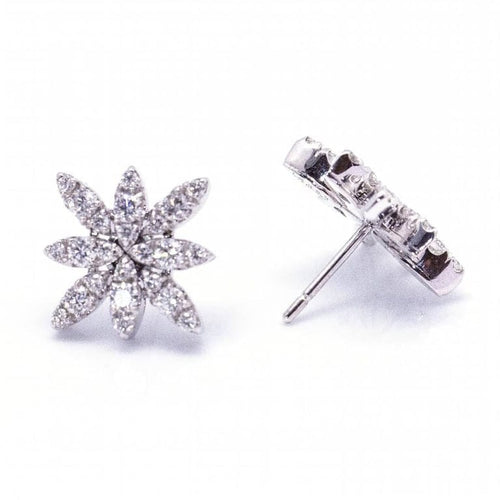 Boucles d'oreilles Pasquale Bruni Guirlanda - Boucles d'oreilles en or blanc 18 carats et diamants 58 Facettes D360378CS
