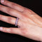 Bague 55 Bague en or rose 18 carats mat sertie de saphirs roses 58 Facettes D360394CS