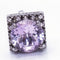Boucles d'oreilles Salvini - Boucles d’oreilles en or blanc 18 ct rhodié noir, diamants et améthystes 58 Facettes D360397CS