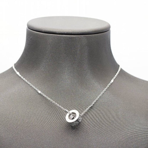 Collier Gucci Icon Blossom - Collier en or blanc 18 carats et émail 58 Facettes D360458FJ