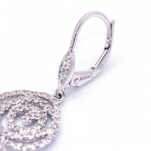 Boucles d'oreilles MONAKAL - Boucles d'oreilles en or blanc 18 carats et diamants 58 Facettes D360395CS