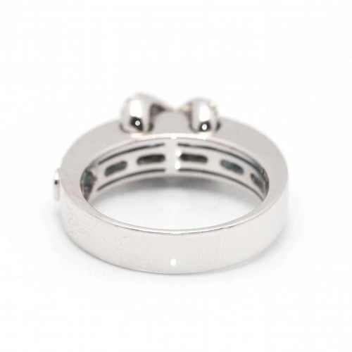 Bague 56 CENTOVENTUNO - Bague en or blanc 18 carats avec diamants et topazes bleues 58 Facettes D360500FJ