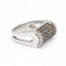 Bague 54 CENTOVENTUNO - Bague en or blanc 18 kt et diamants champagne 58 Facettes D360527FJ