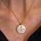 Collier Collier - Pendentif en or rose 18 carats, nacre et diamants 58 Facettes D360910FV