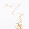 Collier Collier - Pendentif en or rose 18 carats, nacre et diamants 58 Facettes D360910FV