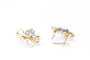 Boucles d'oreilles Boucles d’oreilles Fleur Nouveau en or jaune 18 ct et platine, diamants 58 Facettes D361032JC