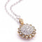 Collier Collier fleur de tournesol en or rose et or blanc 18 carats et diamants 58 Facettes D360911FV