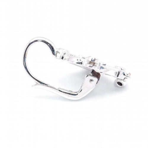 Boucles d'oreilles ALT - Boucles d'oreilles vintage en or blanc 18 carats et diamants 58 Facettes D361158SP