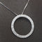 Collier Collier Cercle de vie en or blanc 18 carats et diamants 58 Facettes D361163SP