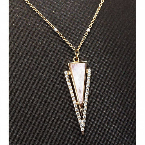 Collier LANZA - Collier en or rose 18 carats, diamants et nacre 58 Facettes D361160SP